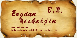 Bogdan Miškeljin vizit kartica